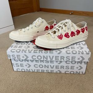 CdG PLAY x Converse Unisex Chuck Taylor All Star Multi Heart Low-Top Sneakers